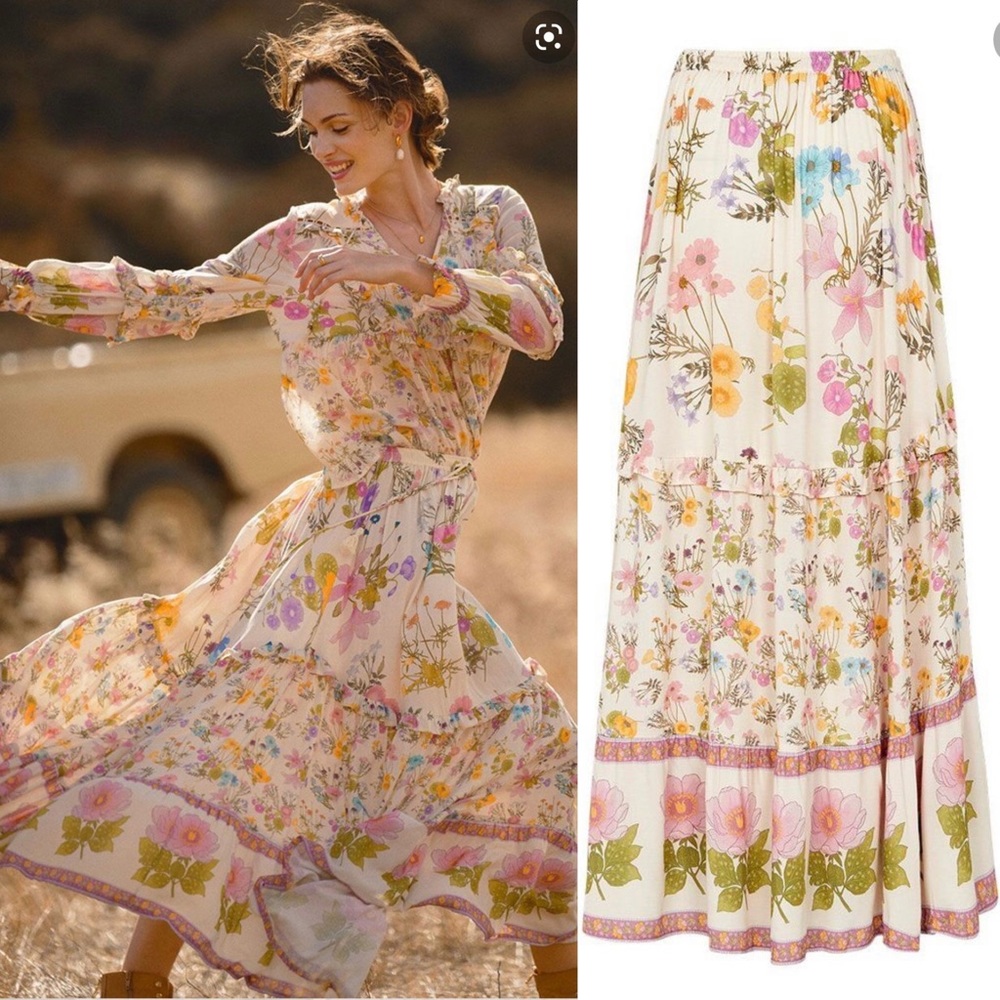 Spell🦄 NWT Wild Bloom Maxi Skirt